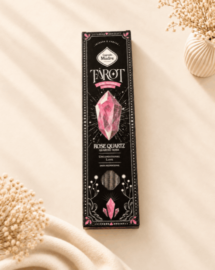 Incenso Tarot Gemas – Quartzo Rosa — Amor incondicional e cura emocional